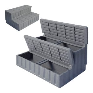 Strong Industries Gray Granite Spa Steps